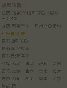 怎么知道自己的五行属性 我是1996.10.27 农历 