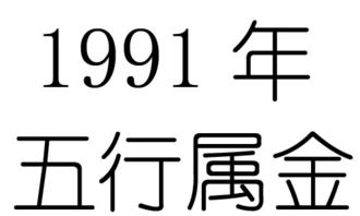 1991年出生是什么命 五行属什么