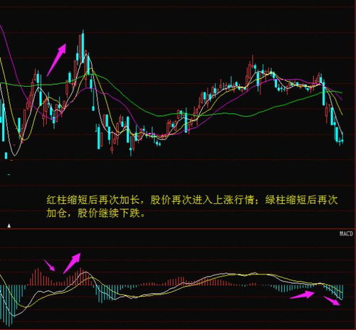 请问股票走势分析工具macd中的红绿柱的长短是什么造成的？