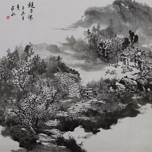 风水 在内心流淌 欣赏何石红先生的 风水山水画