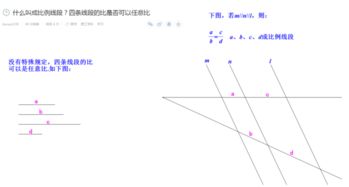 什么叫成比例线段 四条线段的比是否可以任意比 