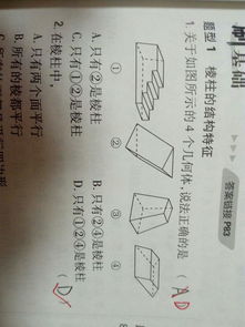 高一数学 关于棱柱概念的理解 每相邻两个四边形的公共边都互相平行 里的公共边指什么 