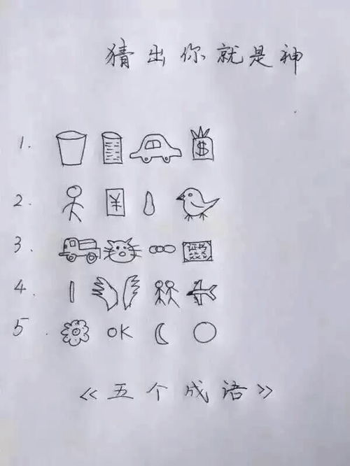 看图猜出四字成语 