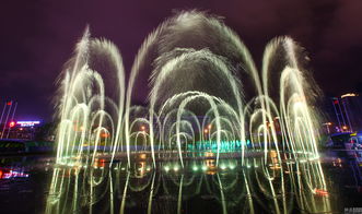 海南最大音乐喷泉亮灯首秀 可喷68米高 