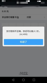 请问这是怎么回事 在饿了么上订外卖,用支付宝支付的,突然不行了,显示密码错误,但实际密码是没错的 