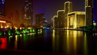 天津一夜,独自流连于海河上的桥光灯影
