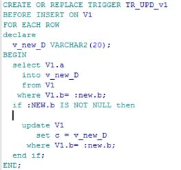 oracle怎么建立一个触发器在表插入数据的时候更新表的另一个字段 