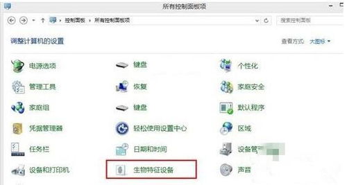 win10生物识别设备无法设置