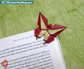 这个蝴蝶书签怎么折,网上的图看不懂 