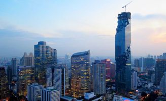 泰国第一高楼建造5年终于亮相,夜晚灯光惊艳全城