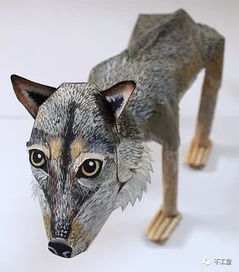 猫猫狗狗纸雕塑