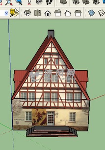 1900年的一座三角形的房子