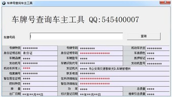 车牌号查询车主 车牌号查询车主工具下载 1.0 绿色版 