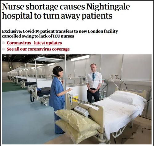 英国南丁格尔医院因缺护士拒收重症病人,四千床位仅收四十一人