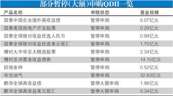 外汇额度告急QDII日子难熬17只基金暂停申购 QDII基金 暂停申购 外汇 ... 