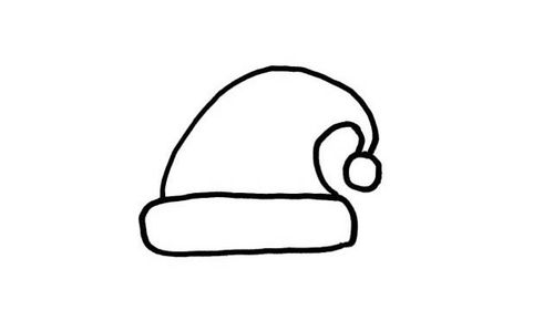 圣诞帽简笔画图片素材大全 简笔画圣诞帽简笔画图片幼儿圣诞帽简笔画