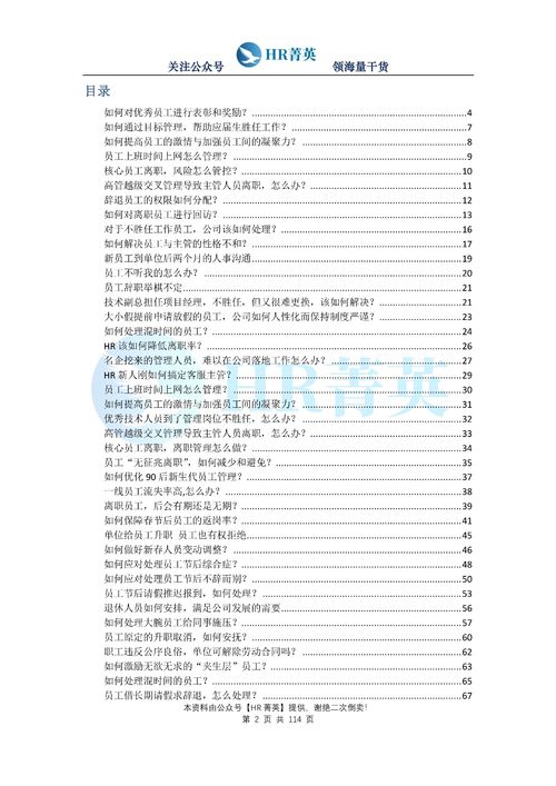 帅呆 人力资源管理实操问答500例 12个大类共1042页