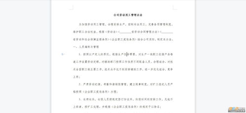 公司劳动用工管理办法范本 公司劳动用工管理办法下载通用版 乐游网软件下载 