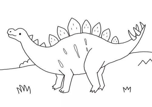 简单恐龙绘画图片大全 