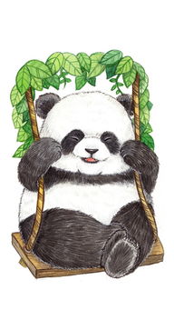 熊猫画画