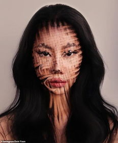 脸当画布刷为笔,韩国艺术家创造出令人难以置信的美丽妆容