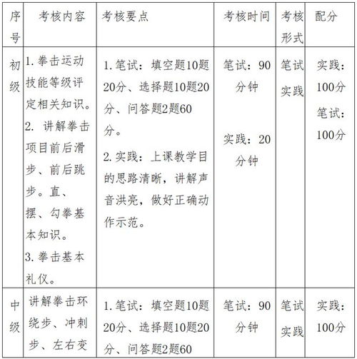 拳击业余比赛等级划分图,拳击运动等级标准