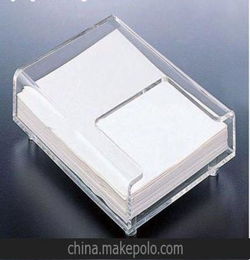 A5亚克力纸张盒,透明有机玻璃A4便笺盒,定制生产
