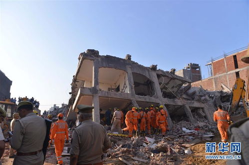 印度楼房倒塌致2人死亡20多人被埋 