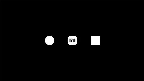 小米logo黑色手机壁纸 