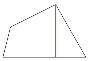 四边形斜上角订一条线稳定吗 不是对角线 