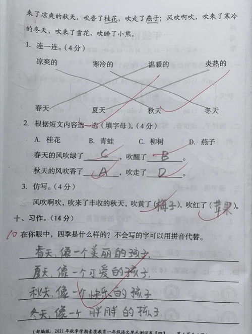 用美丽的造句一年级;一年级上册语文什么像什么？