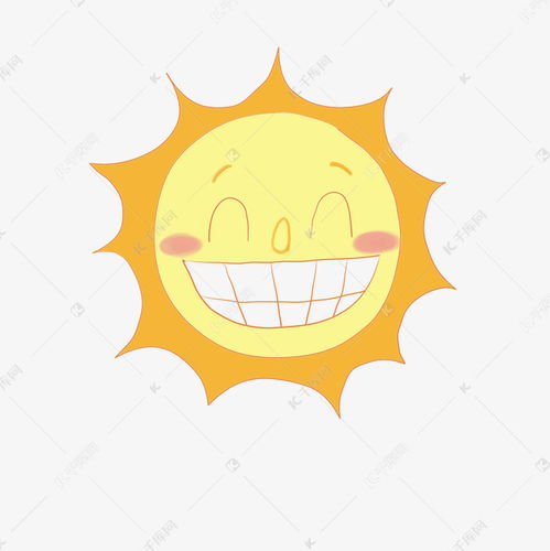 开心的太阳笑脸插画素材图片免费下载 千库网 