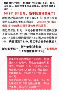 买车要趁早 还有不到一个月新车购置税将涨回10 啦