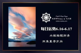 12星座每日运势 6.16 6.17 水瓶检视财务 双鱼重寻方向 