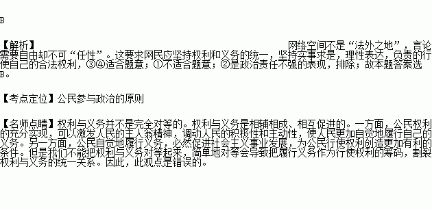 网络背景下公民言论自由权行使问题