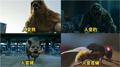 电影中的人变动物,你觉得谁才是最强王者 人变豹凶猛无比 电影HOT短视频大赛 