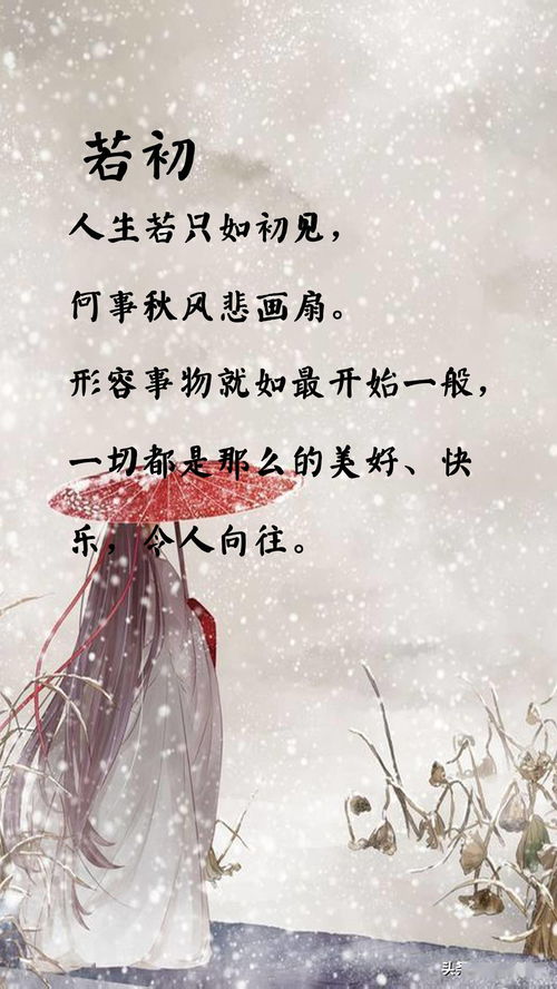 有一种名字叫做诗意 这样的名字来自纳兰容若,无限的美好与情怀