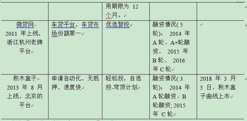 典型网络借贷平台