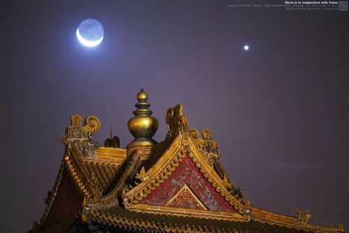 金星伴月这样迷人的天象,只在三两个人眼中默默地发生着 夜空中国
