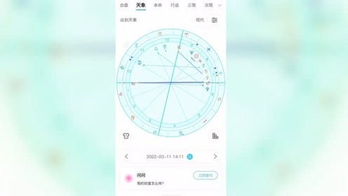 2022年3月11日星盘分析 月进巨蟹座