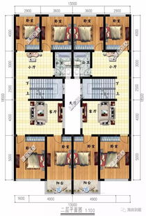 13 18.5米双拼别墅,小面宽户型,设计天井采光好