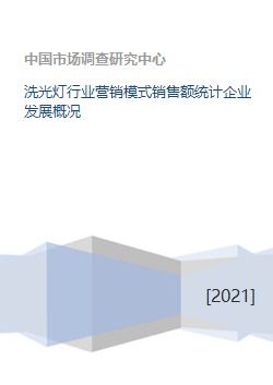 洗光灯行业营销模式销售额统计企业发展概况 