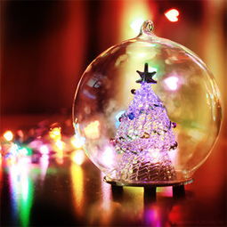 圣诞树 水晶球 雪花 玻璃球 玻璃下的美丽世 堆糖,美好生活研究所 
