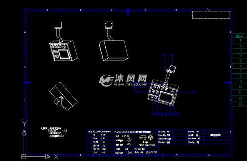 触摸屏电控箱图纸