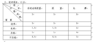 体育高考篮球专项评分标准是怎样的 