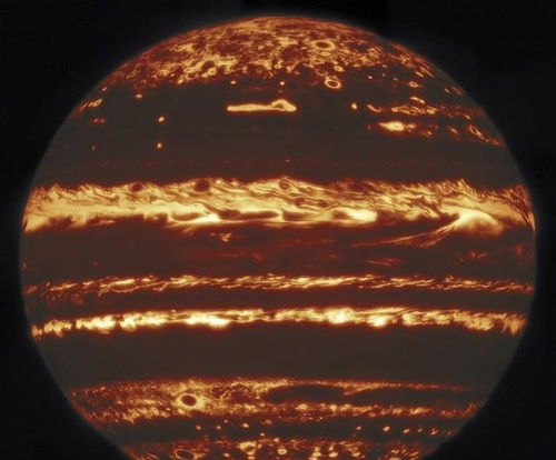 如果进入木星云层,会看到什么样的恐怖天气 木星红外照片告诉你
