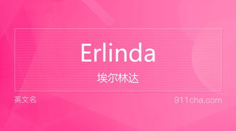 英文名Erlinda 的意思 性别含义寓意及印象是什么 英文名 911查询 