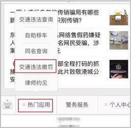 微信可以交违章罚款吗，交通民警智能提醒服务系统