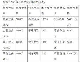 该怎么做利润表？能做出来吗？谢谢了