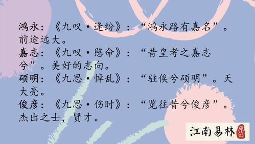 诗经里阳刚大气的男孩儿名字